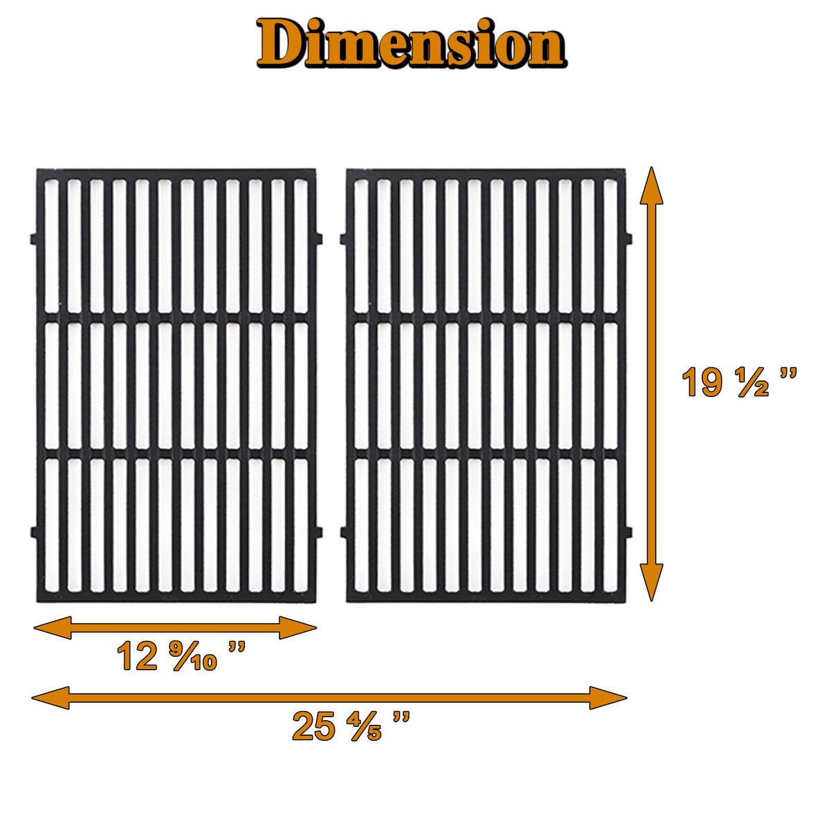 Grill Valueparts 7524 grates assembly shows quick replacement
