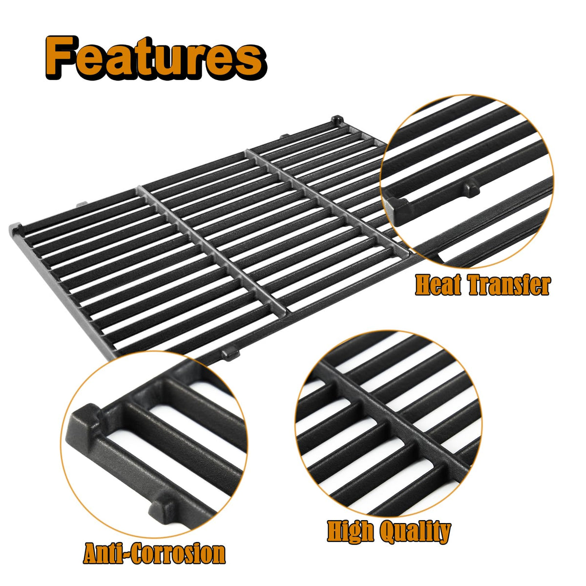 Grill Valueparts Spirit E310 front-control parts keep flame alignment