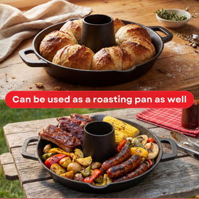 Grill 4U roaster supports up to 12 lb turkey.