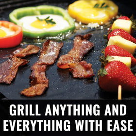 Grillaholics grill mats dishwasher safe for fast, convenient cleaning.