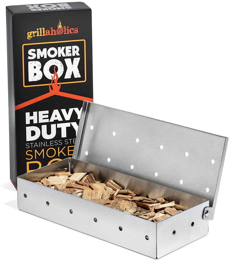 Grillaholics smoker box full capacity for longer smoke sessions on any grill.