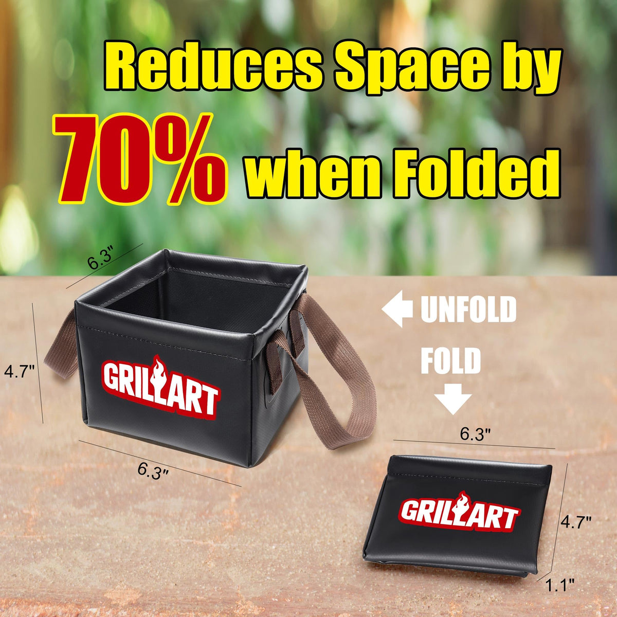 GRILLART 360-degree cleaning fits around grill bars for deep grime removal