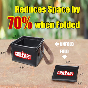 GRILLART 360-degree cleaning fits around grill bars for deep grime removal