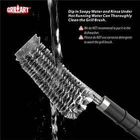 GRILLART All-in-one kit speeds up cleaning with triple heads.