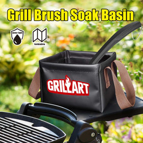 GRILLART bristle-free brush head for thorough grill maintenance