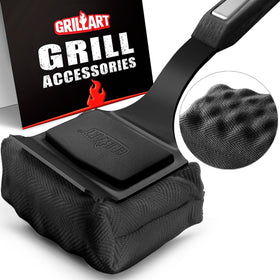 GRILLART bristle-free brush head for safe cleaning on hot grills