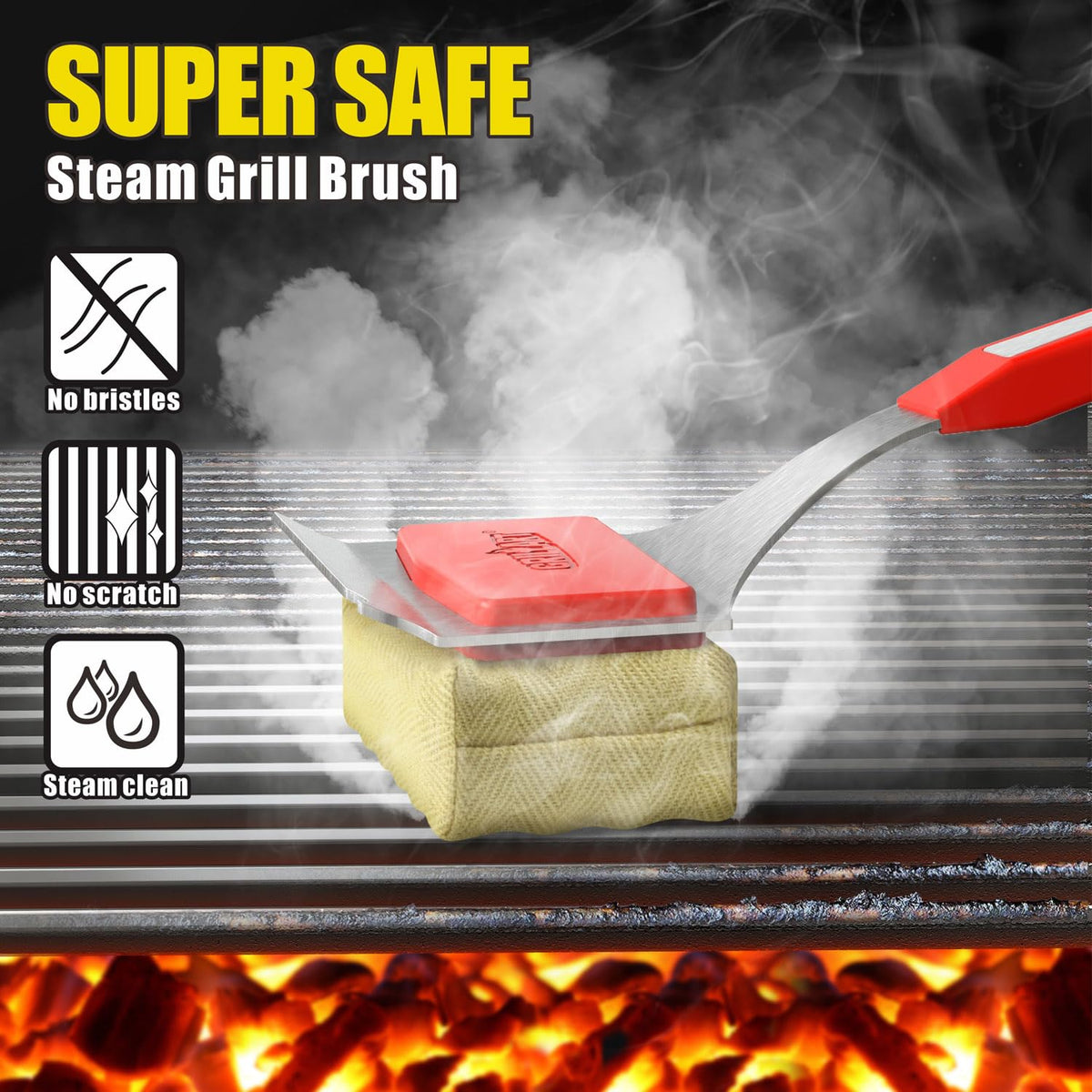 GRILLART safe use on cast iron grates, preserving seasoning