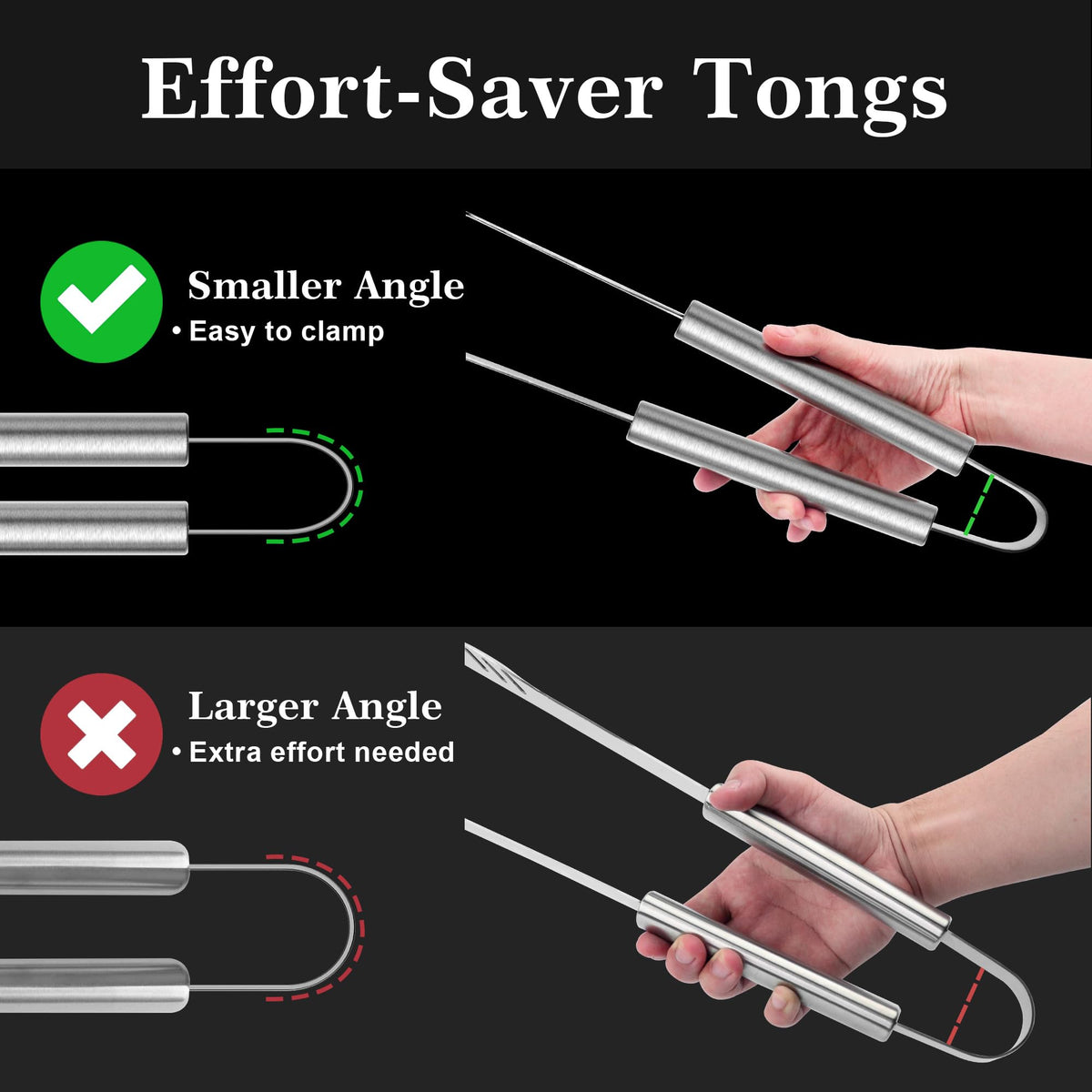 GrillART fork with secure grip for precise handling of foods