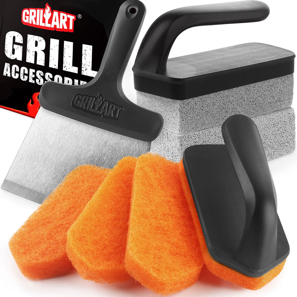 GRILLART griddle stone restores rusty griddles without scratching