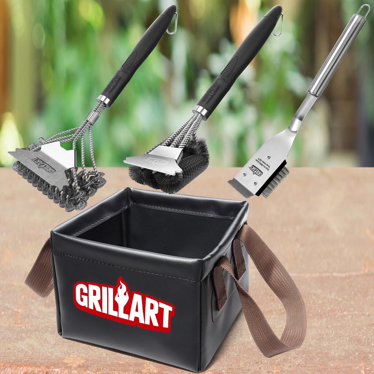 GRILLART reusable cleaning pad, dishwasher-safe for easy maintenance