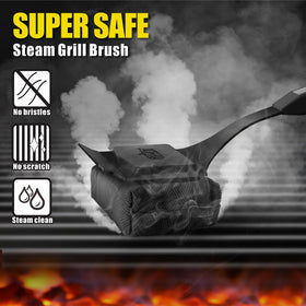 GRILLART safe on hot grills for quick, heat-resistant cleaning