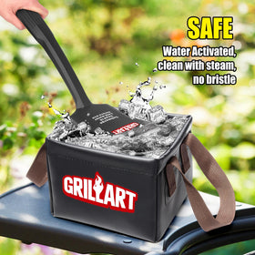 GRILLART StelFyber replacement pad for long-lasting, safe cleaning.