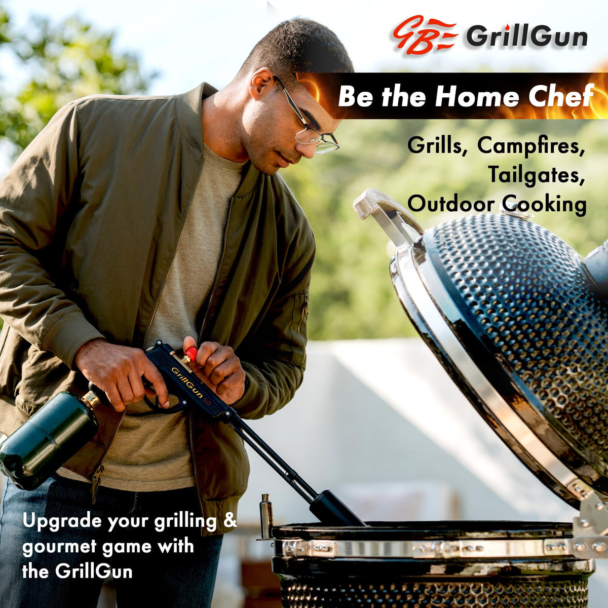 GRILLBLAZER GrillGun portable torch ideal for camping and outdoors