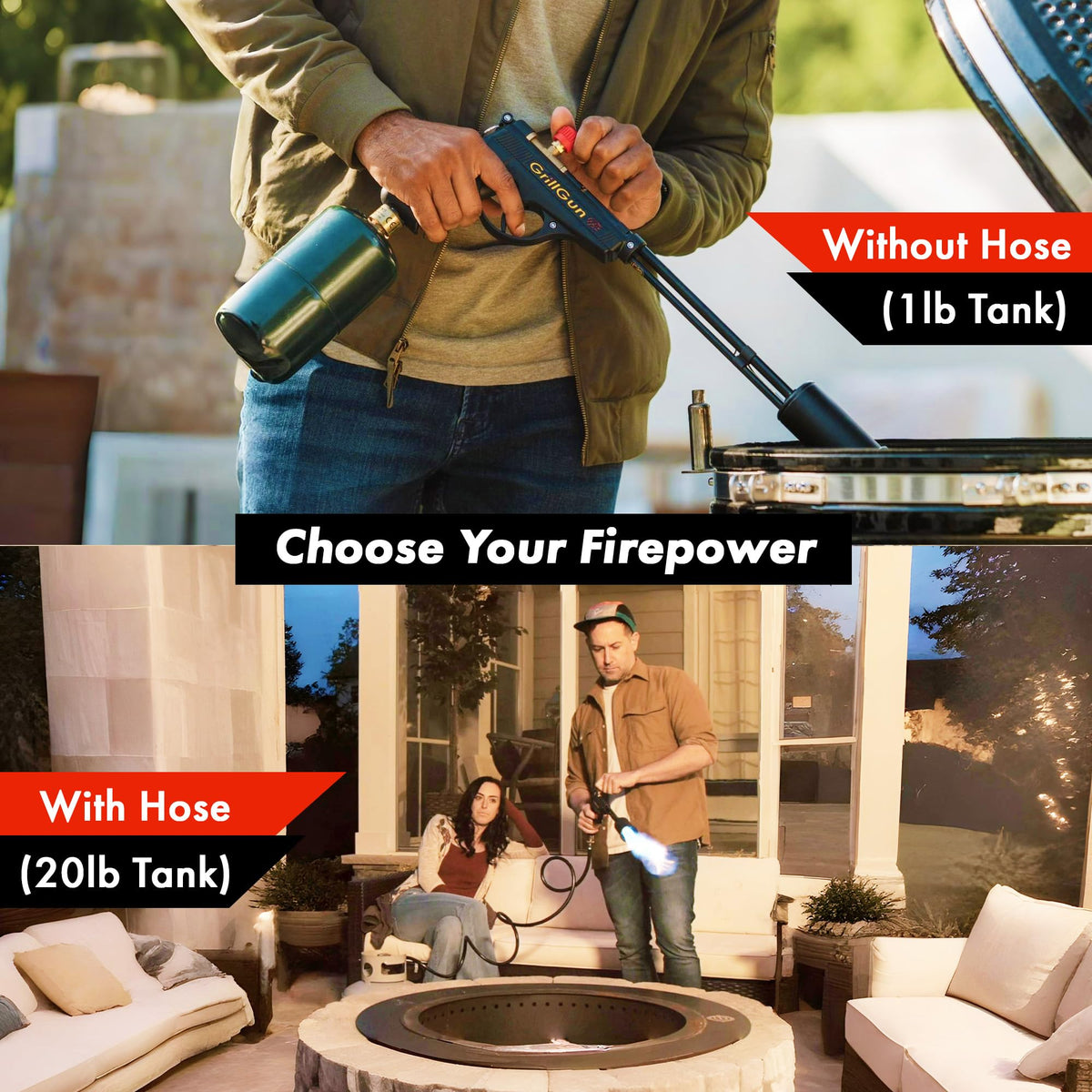GRILLBLAZER GrillGun safety valve provides controlled lighting