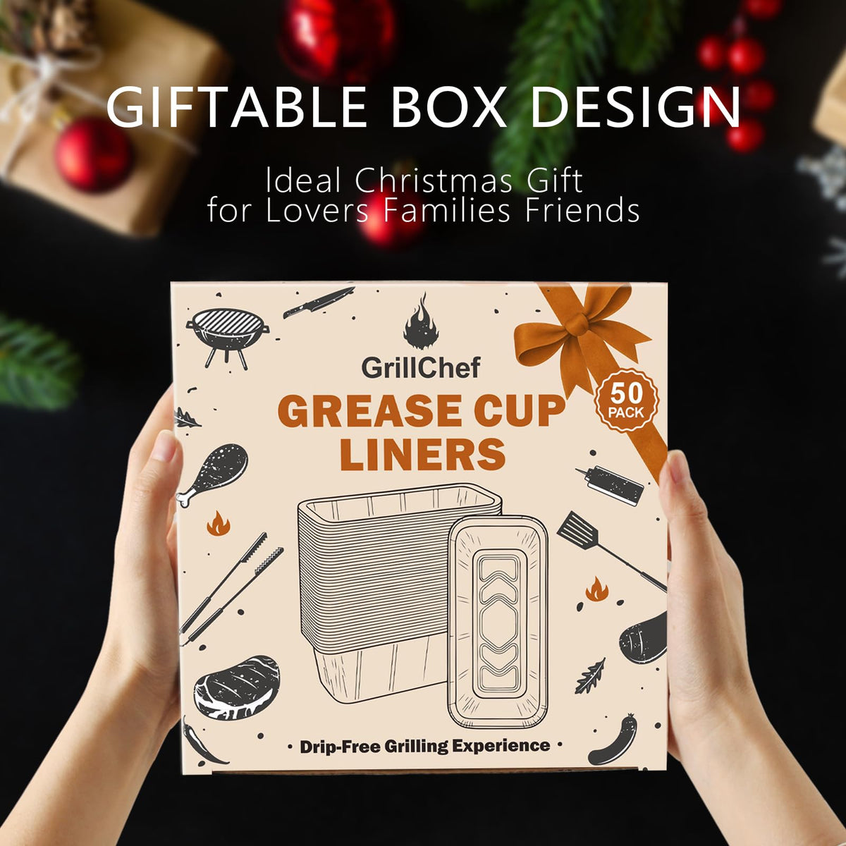 GrillChef mess-free grilling keeps surfaces clean outdoors