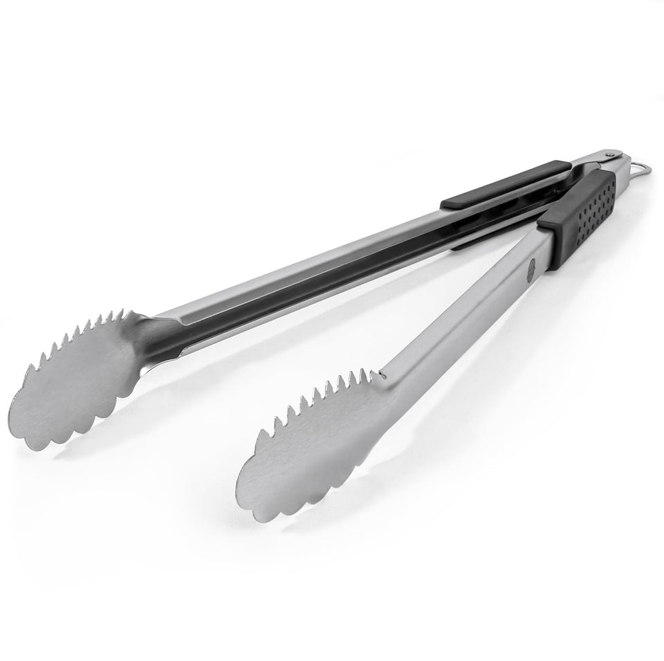 Grille Perfect grill tongs with 20-inch reach for safer grilling and better control