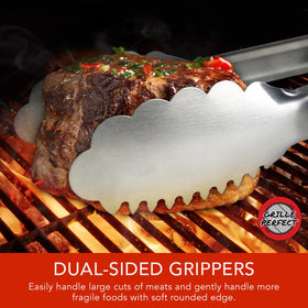 Grille Perfect stainless steel build withstands high heat without warping
