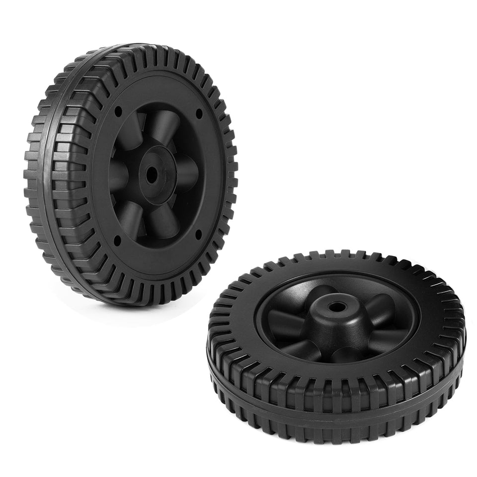 Grillflame 6-inch wheel front view for Charbroil grills enables smooth mobility.