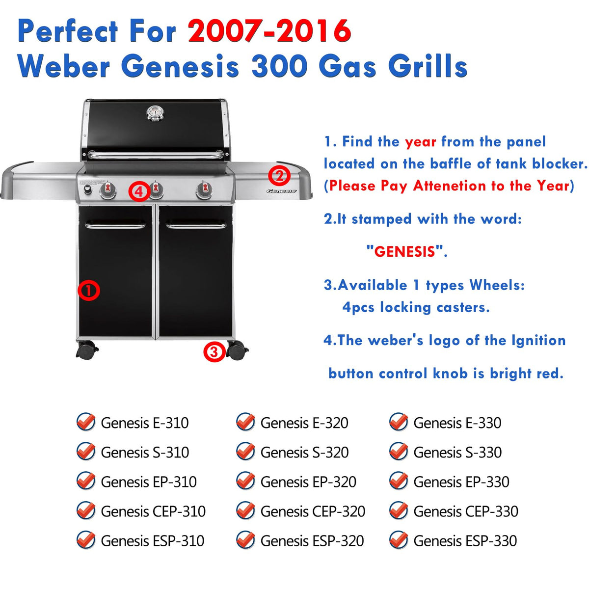 Grillflame Genesis E330 heat deflectors protect burners and distribute heat