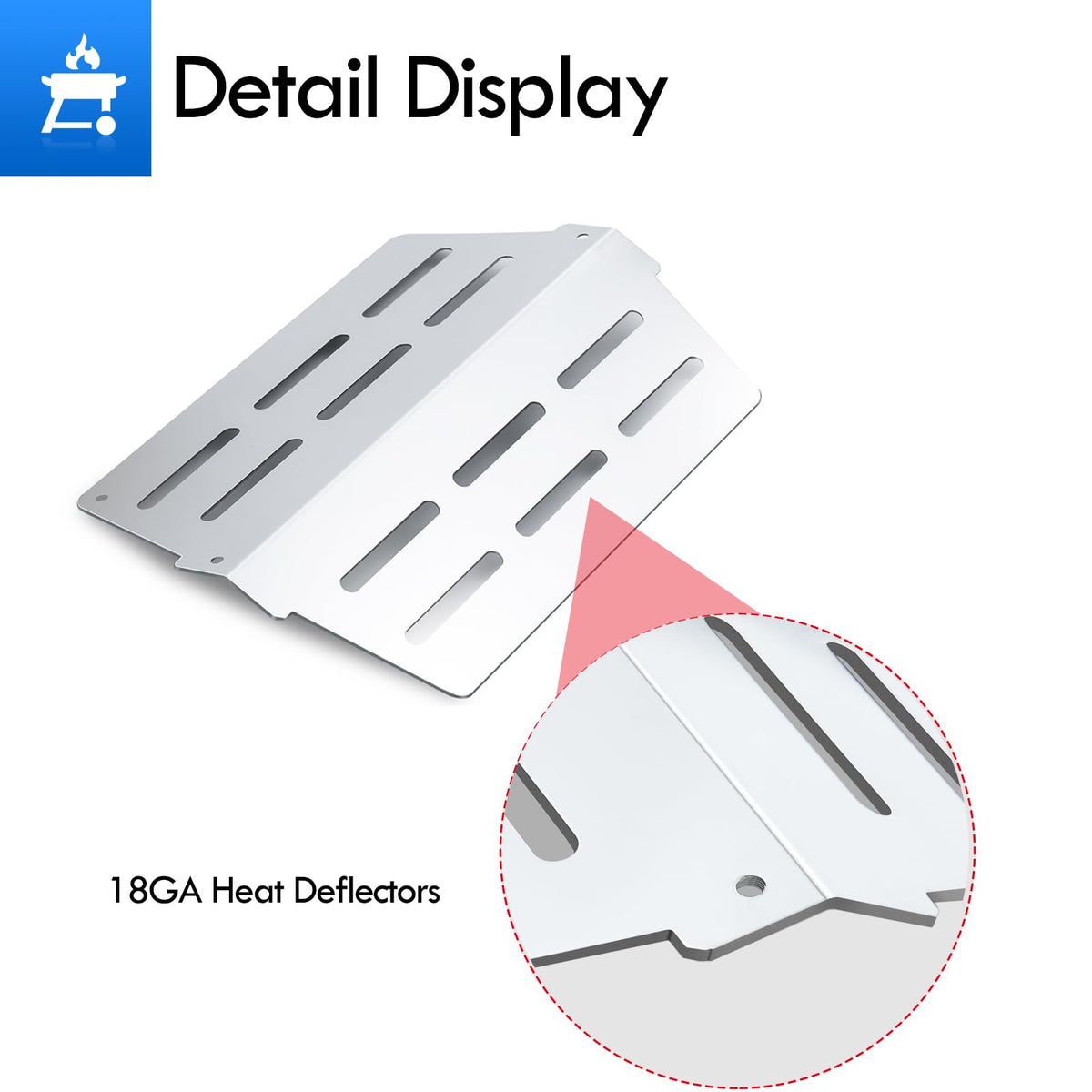 Grillflame Genesis E330 stainless steel parts resist rust and clean easily