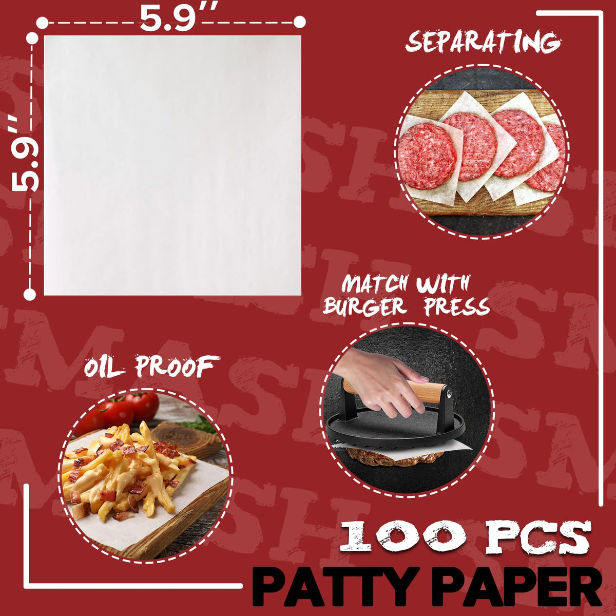Grilliance 3-in-1 set in action for consistent patty shape and cook.