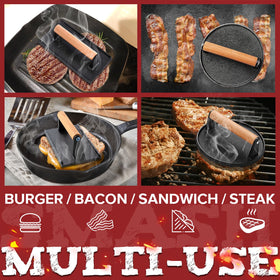 Grilliance 3-in-1 burger press kit packaging, ready for gifting.