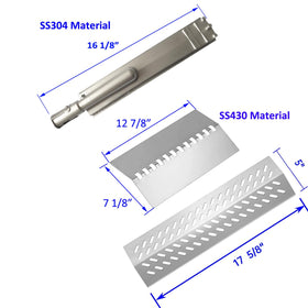 GRILLJOB flame tamers 16631 for even heat distribution in grills