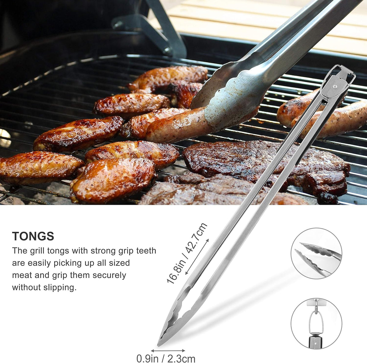 Grilljoy basting brush for even glaze application and sauce control.