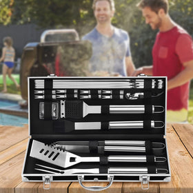 Grilljoy dishwasher-safe tools simplify cleanup after backyard barbecues.