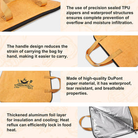 GrillJoy durable, easy-clean meat bag for outdoor cooking use.