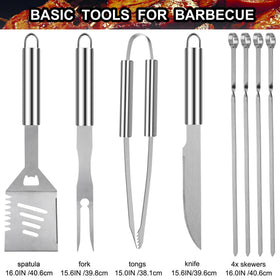 Grilljoy extended-handle grill tools enable safer, more controlled flipping
