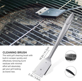 Grilljoy grill cleaning brush for efficient grate maintenance.