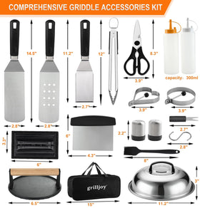 Grilljoy kitchen tongs with secure grip for burgers and veggies