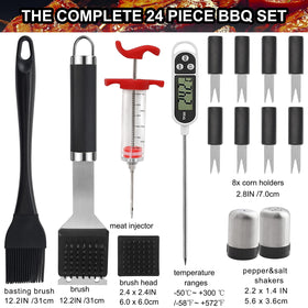 Grilljoy meat injector tool for flavorful marinades and juicier results