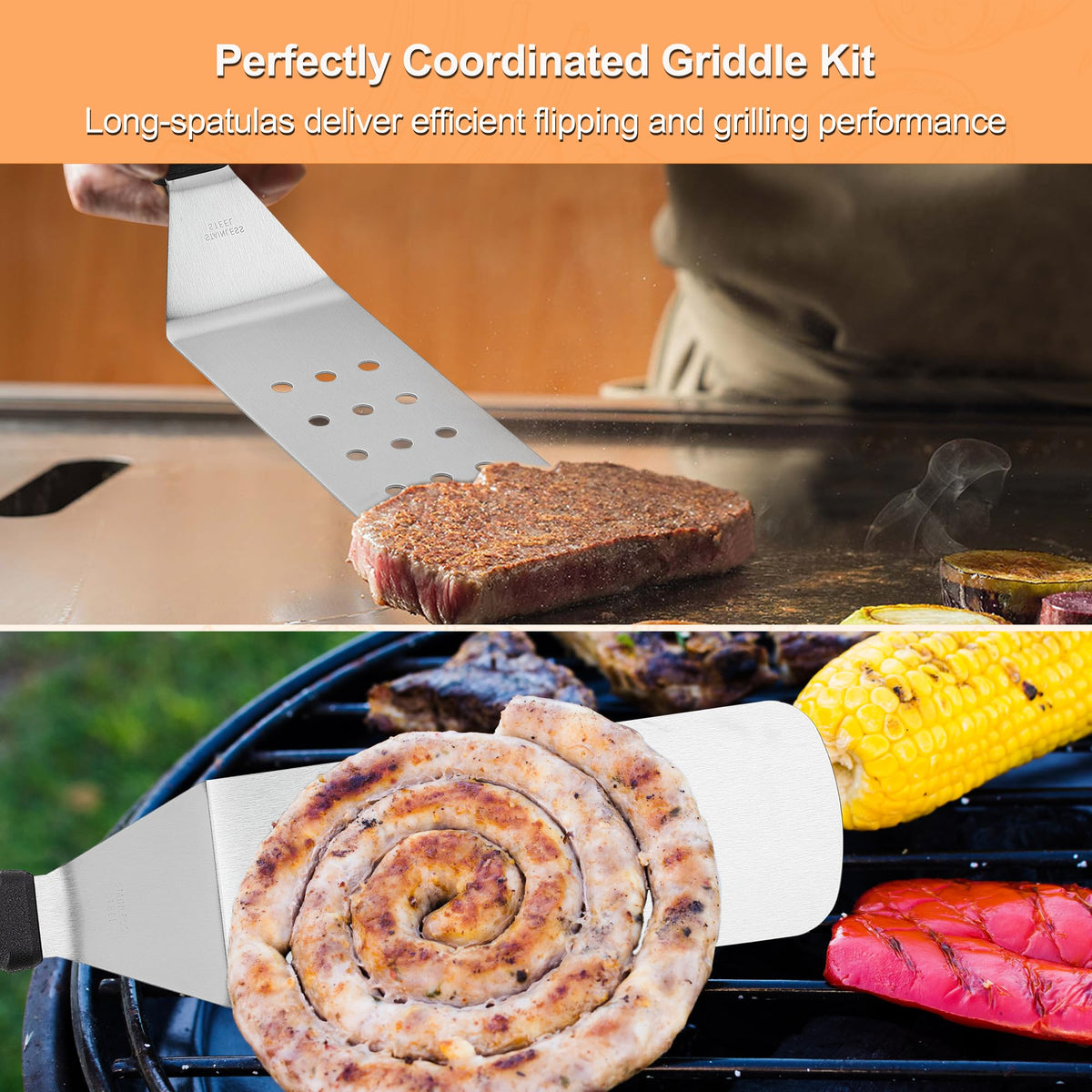 GrillJoy silicone oil paper roll prevents sticking and preserves food integrity.