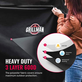 Grillman premium easy-clean design simplifies rinsing dirt after use
