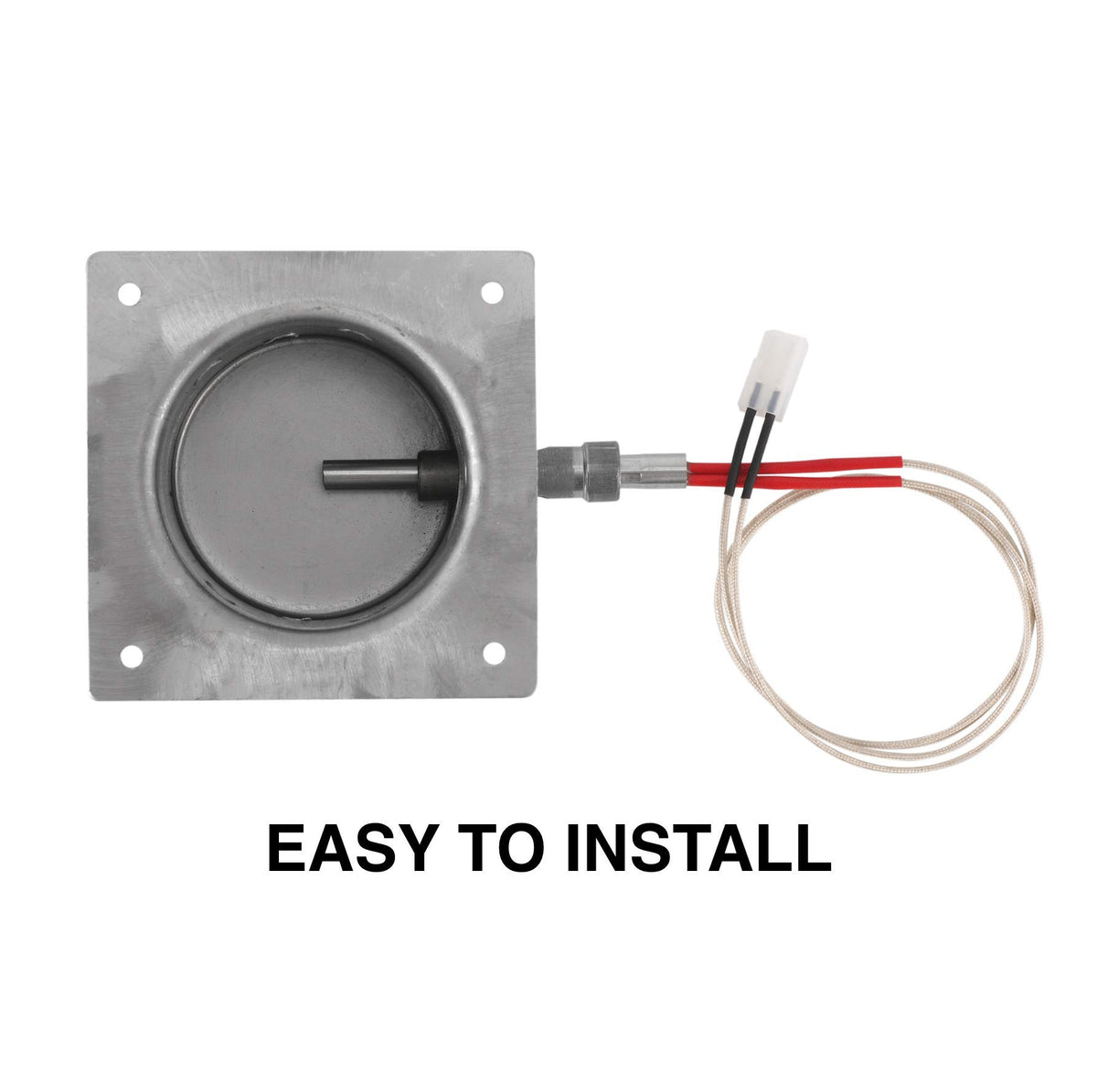 GRILLME ignitor at firepot bottom ensures reliable ignition