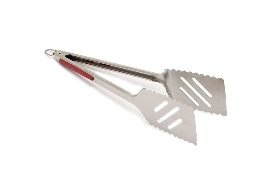 GrillPro 40240 16in tong-turner combo showing versatile grilling tool for turning and grabbing.
