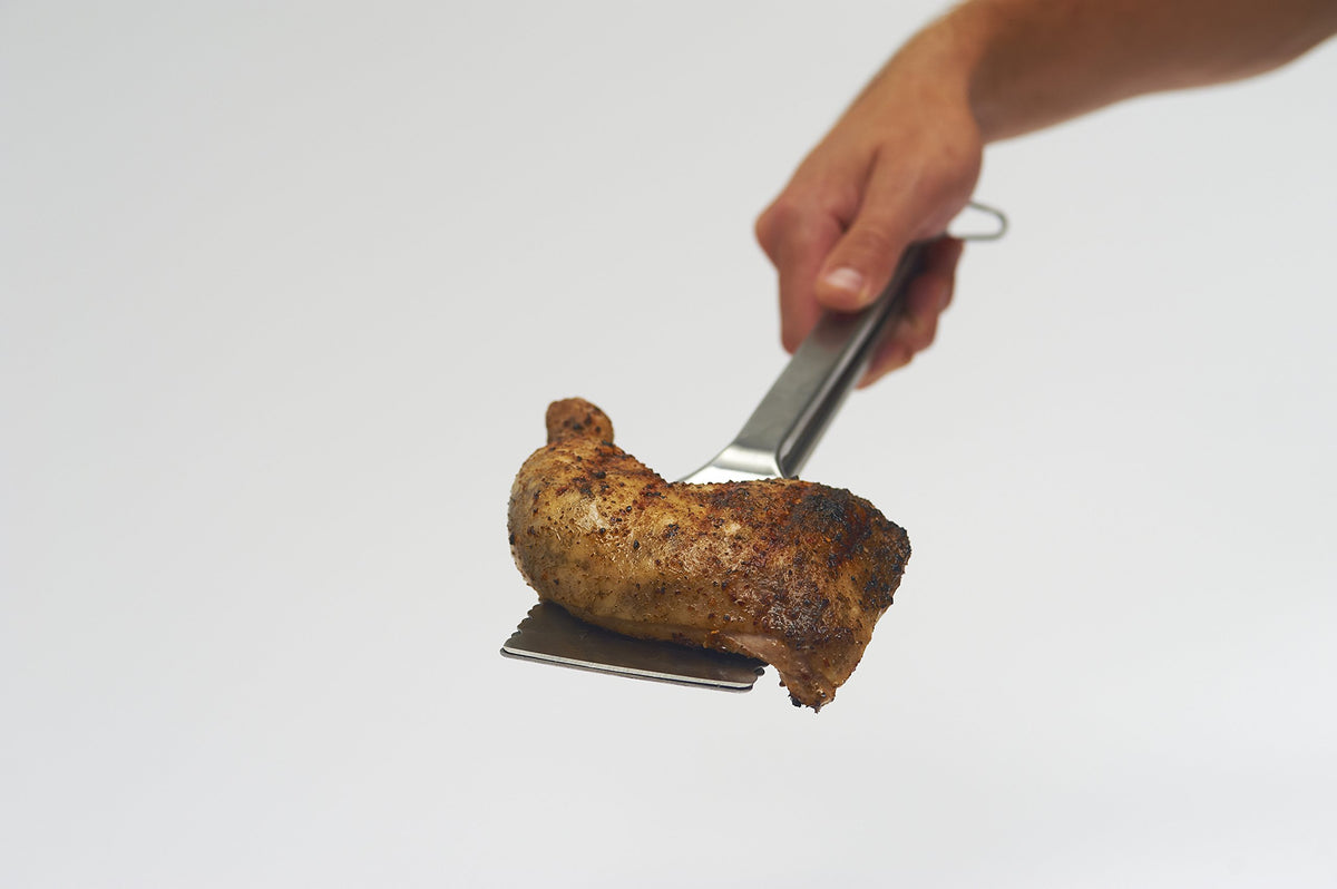 GrillPro 40240 16-inch length helps reach grill surfaces safely.