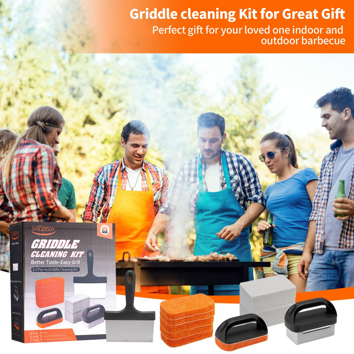 GrillSpesoX replacement stones ensure continuous, convenient maintenance.
