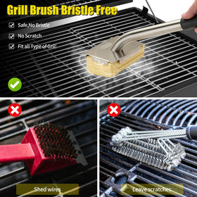GrillSpesoX steam cleaning action lifts grease quickly during grill prep
