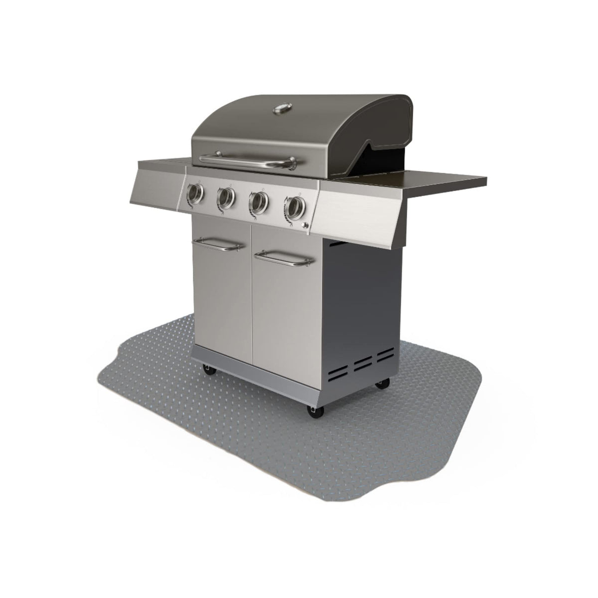 GRILLTEX 36x63 protective mat shields patios from sauce, juice, and oil spills.