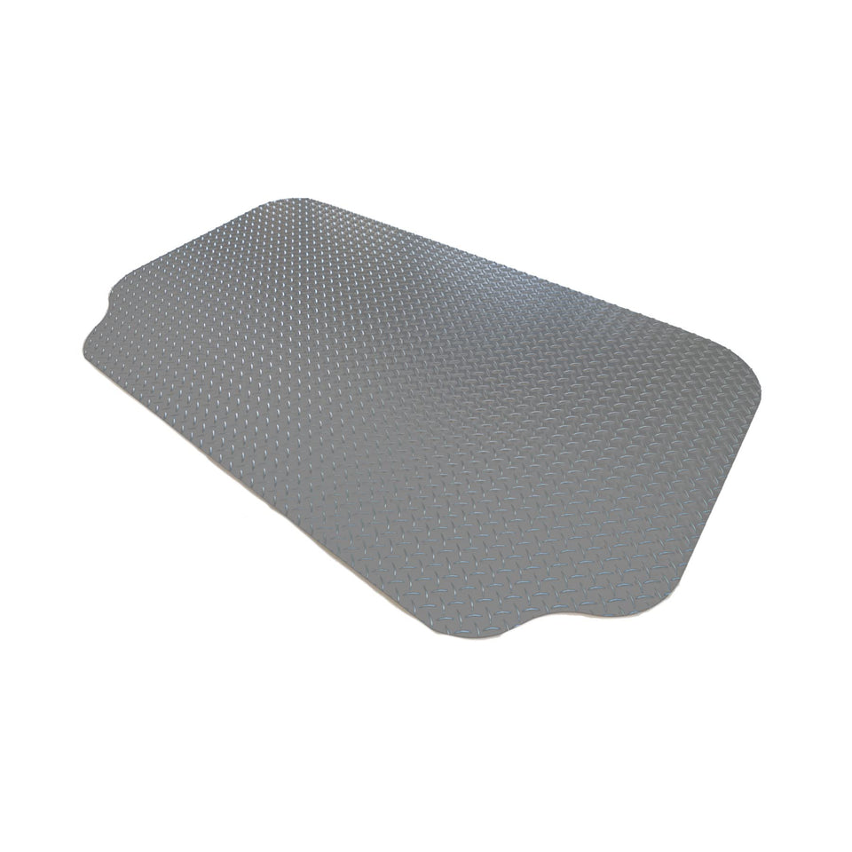 GRILLTEX under-grill mat with front drip zone protects decks from grease splatter.