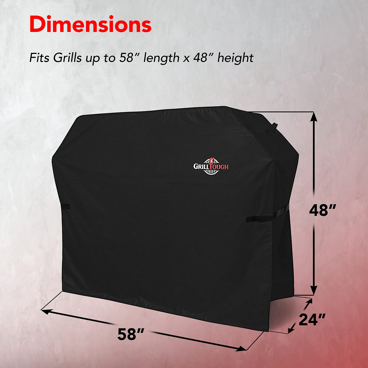 GrillTough easy-clean design for quick hose-down after use.