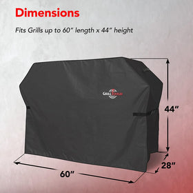 UV-resistant GrillTough cover helps preserve color under bright sun.
