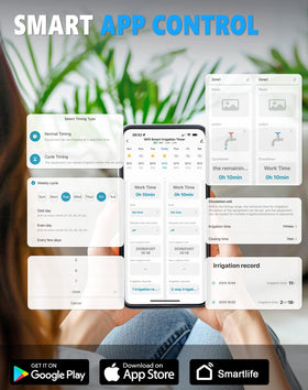 Grillum WiFi Sprinkler Timer cycle and soak mode in use
