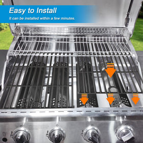 Grimate Nexgrill 720-0925P heat plate set keeps grill components protected during cooking.