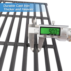 Grimate Nexgrill 720-0925P porcelain steel heat plate close-up shows robust construction.