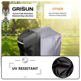 GRISUN 5482 zipper design enabling easy loading on hooded griddle