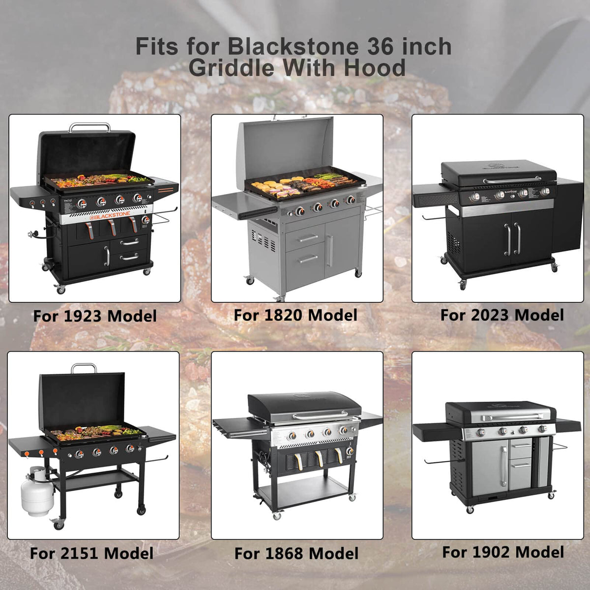 GRISUN 5482 waterproof 600D fabric on griddle cover for durable protection